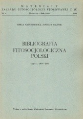 Bibliografia fitosocjologiczna Polski. Część 2; 1959-1963