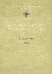 Acta Universitatis Nicolai Copernici. Biologia XXXIV