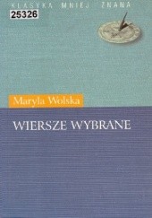 Okładka książki Wiersze wybrane Maryla Wolska
