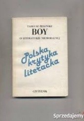 Okładka książki O literaturze niemoralnej Tadeusz Boy-Żeleński