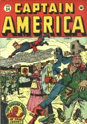 Okładka książki Captain America Comics Vol 1 34 Vincent Fago, Syd Shores