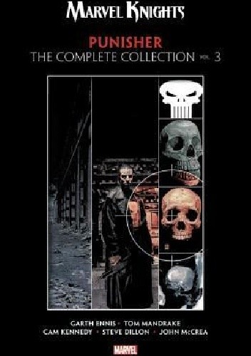 Okładki książek z cyklu Marvel Knights: Punisher by Garth Ennis