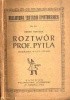 Okładka książki Roztwór prof. Pytla. Humoreska w 3-ech aktach Bruno Winawer