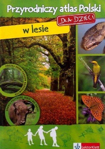 Okładki książek z serii Przyrodniczy atlas Polski dla dzieci