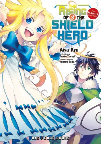 Okładki książek z cyklu The Rising of the Shield Hero: The Manga Companion
