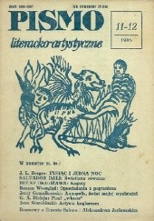 Okładka książki Pismo literacko-artystyczne, nr 11-12/1986