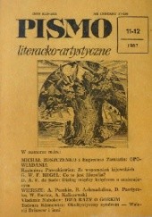 Pismo literacko-artystyczne, nr 11-12/1987