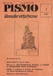 Okładka książki Pismo literacko-artystyczne, nr 1/1986