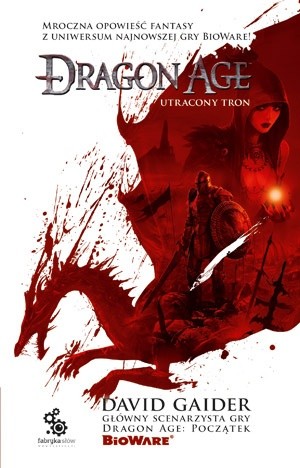 Okładki książek z serii Dragon Age