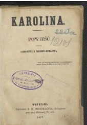 Okładka książki Karolina Klementyna Hoffmanowa