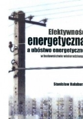 Okładka książki Efektywność energetyczna a ubóstwo energetyczne w budownictwie wielorodzinnym Stanisław Hałabura