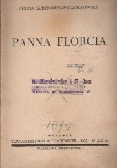 Okładka książki Panna Florcia Janina Surynowa-Wyczółkowska