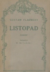 Okładka książki Listopad Gustave Flaubert