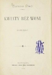 Okładka książki Kwiaty bez woni Kazimierz Gliński