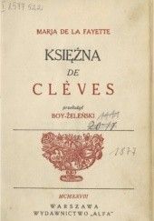 Okładka książki Księżna de Clèves Maria de Lafayette