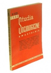 Okładka książki Studia Socjologiczne nr 4 (23)/1966 praca zbiorowa