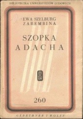 Okładka książki Szopka Adacha Ewa Szelburg-Zarembina
