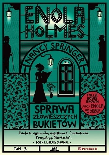 Okładki książek z cyklu Enola Holmes
