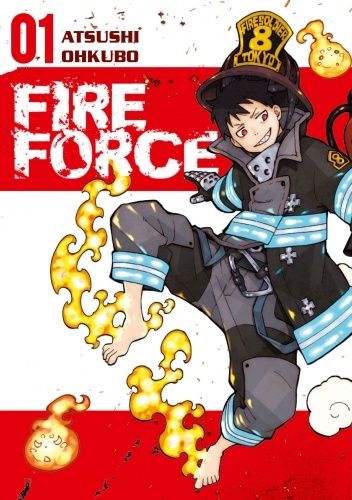 Okładki książek z cyklu Fire Force