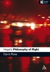 Okładka książki Hegel's 'Philosophy of Right David Rose