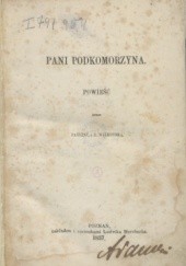 Okładka książki Pani podkomorzyna Paulina Wilkońska