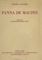 Okładka książki Panna de Maupin Théophile Gautier