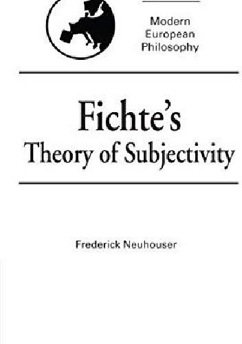 Fichte’s Theory of Subjectivity chomikuj pdf