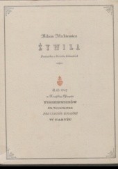 Okładka książki Żywila: powiastka z dziejów Litwy Adam Mickiewicz