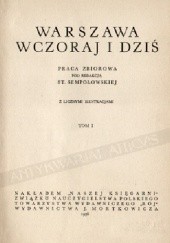 Okładka książki Warszawa wczoraj i dziś Stefania Sempołowska