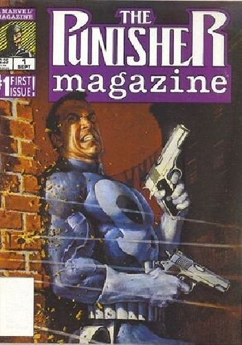 Okładki książek z cyklu Punisher Magazine