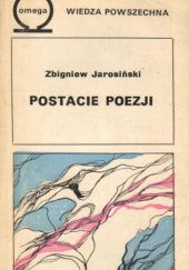Okładka książki Postacie poezji Zbigniew Jarosiński