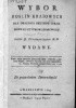 Okładka książki Wybor roslin kraiowych dla okazania skutkow lekarskich ku uzytkowi domowemu Jacek August Dziarkowski
