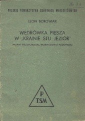Okładka książki Wędrówka piesza w "Krainie Stu Jezior" Lech Borowiak