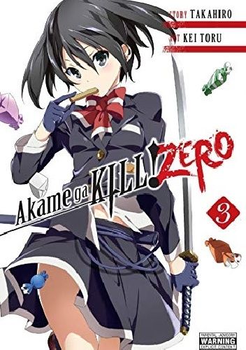 Okładki książek z cyklu Akame ga Kill! ZERO