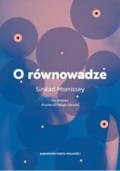 Okładka książki O równowadze Sinéad Morrissey