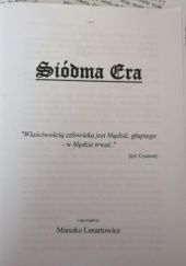 Okładka książki Siódma era Mieszko Lenartowicz