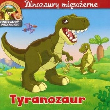 Okładki książek z serii Dinozaury mięsożerne