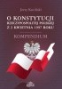 Okładka książki O Konstytucji Rzeczypospolitej Polskiej z 2 kwietnia 1997 roku Jerzy Kuciński
