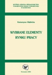 Okładka książki Wybrane elementy rynku pracy Katarzyna Głąbicka