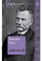 Okładka książki Lalka tom III Bolesław Prus