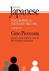 Okładka książki Recent Japanese Philosophical Thought 1862-1994 Gino K. Piovesana