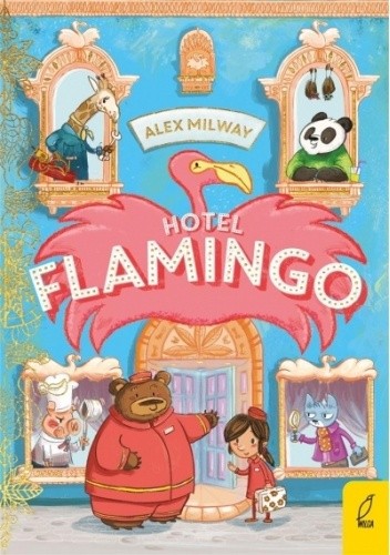 Okładki książek z cyklu Hotel Flamingo