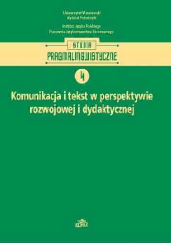 Okładki książek z cyklu Studia Pragmalingwistyczne