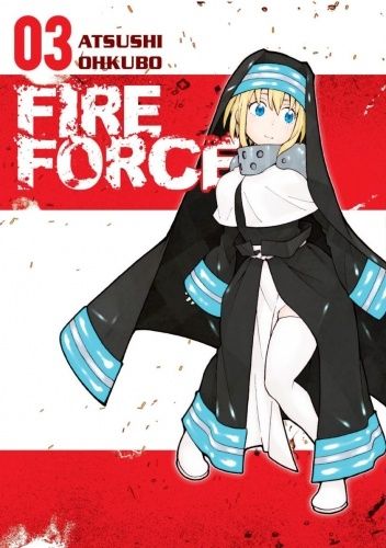 Okładki książek z cyklu Fire Force
