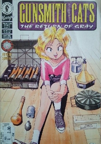 Okładki książek z cyklu Gunsmith Cats: The return of Gray