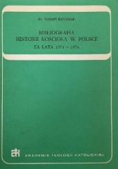 Okładka książki Bibliografia historii Kościoła w Polsce za lata 1973-1974 Marian Banaszak