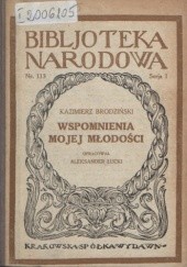 Okładka książki Wspomnienia mojej młodości i inne pisma autobiograficzne Kazimierz Brodziński