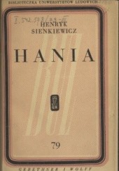 Okładka książki Hania Henryk Sienkiewicz