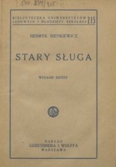 Okładka książki Stary sługa Henryk Sienkiewicz