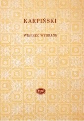 Okładka książki Wiersze wybrane Franciszek Karpiński